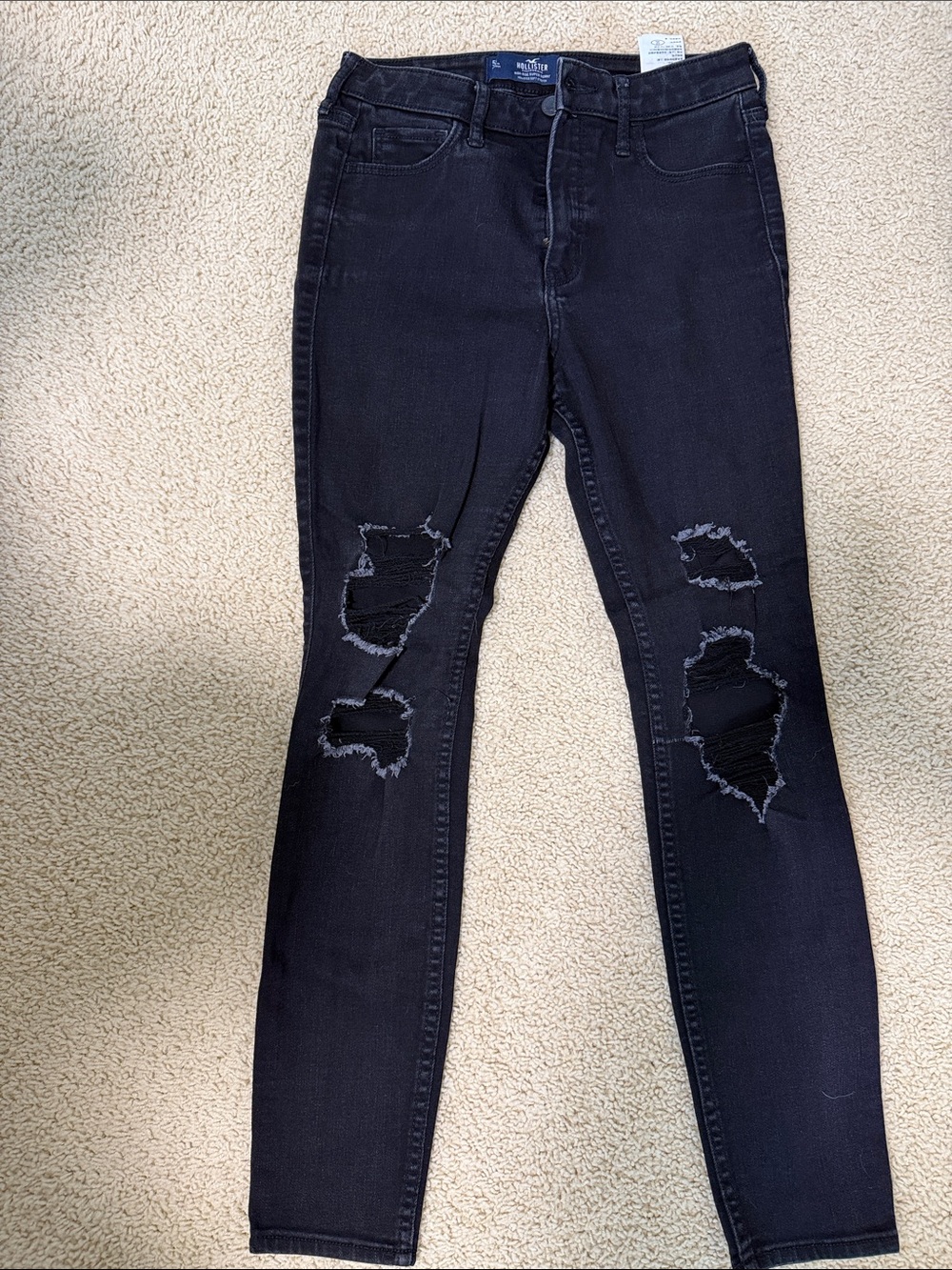 Hollister Black Ripped Skinny Jeans - Women